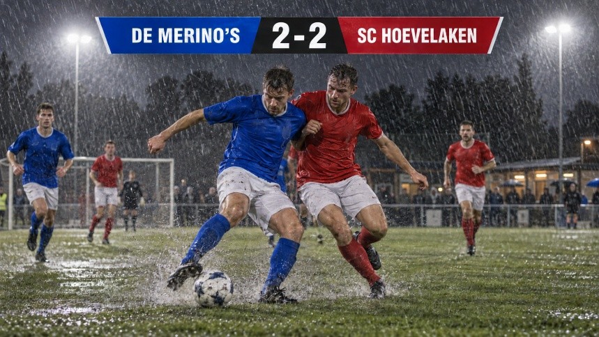 Hoevelaken hervindt zichzelf met knap gelijkspel tegen De Merino’s