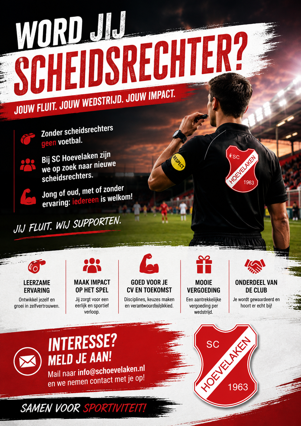 Onze scheidsrechters & Stewards: Onmisbaar op de zaterdag!!