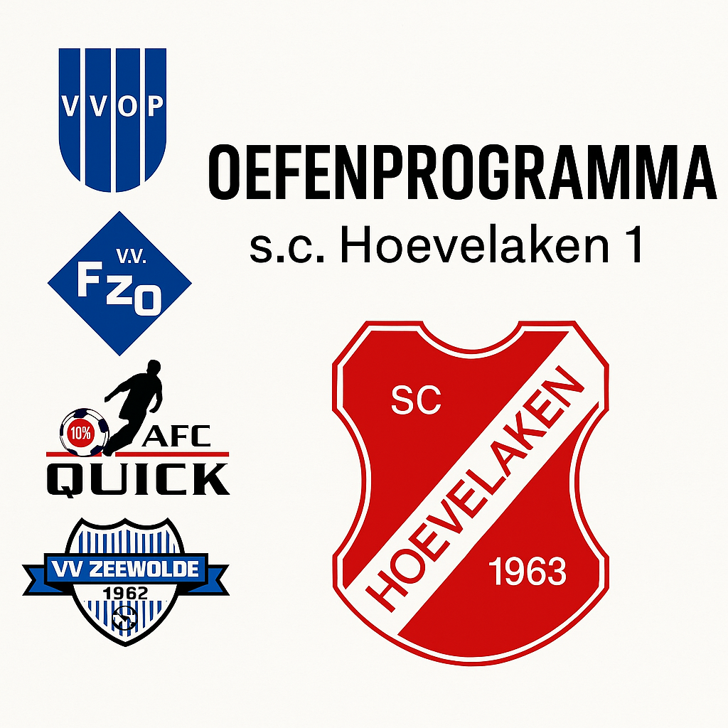 Oefenprogramma Hoevelaken 1 2025/2026