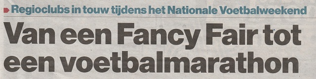 Nationale voetbalweekend ook bij sc Hoevelaken