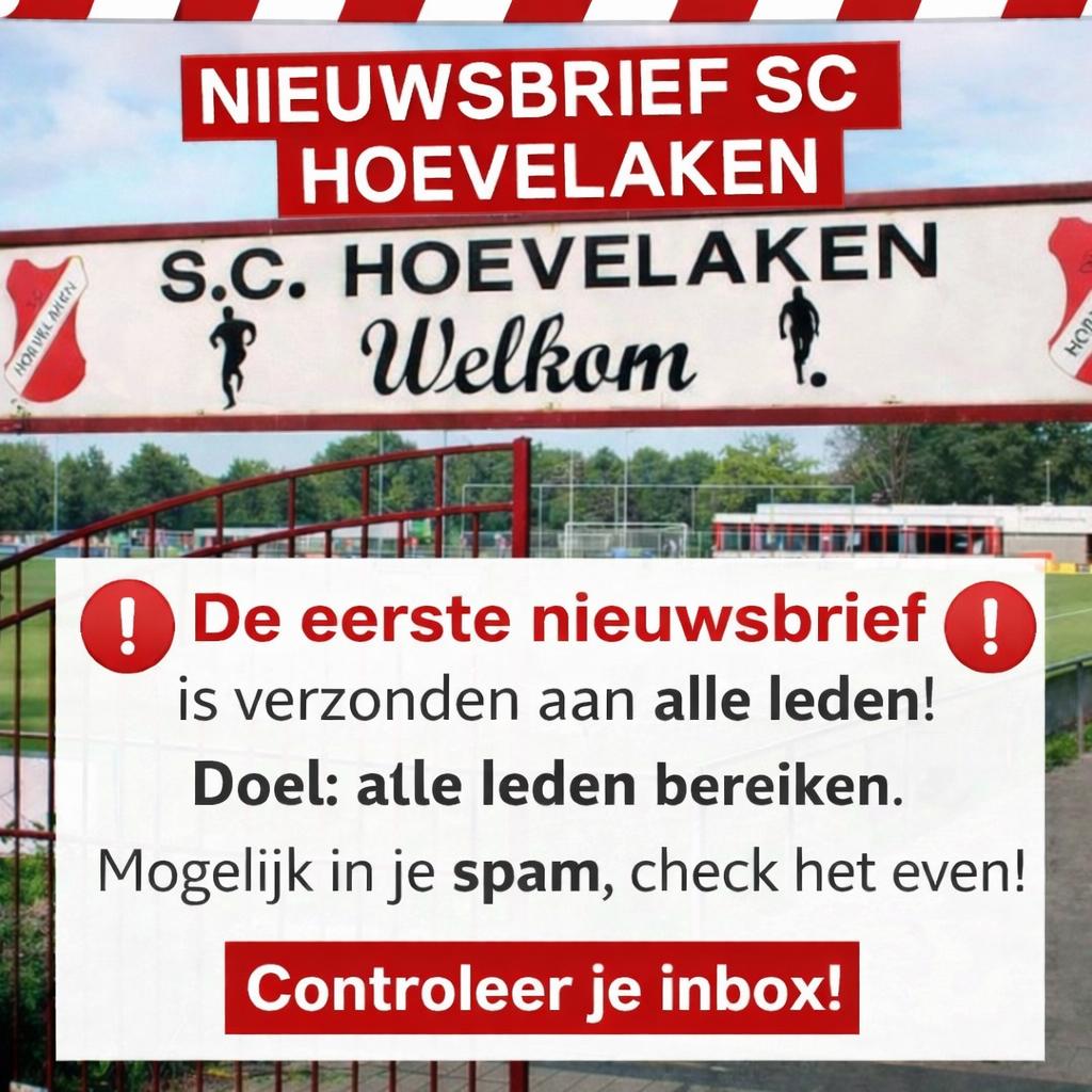 1ste Nieuwsbrief ontvangen?